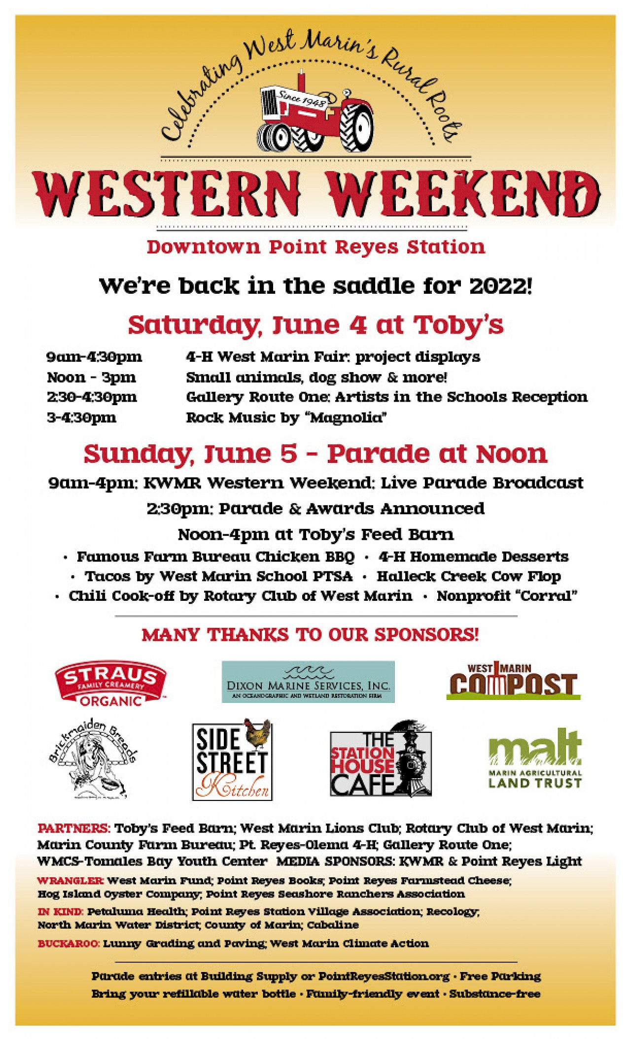 Western Weekend in Downtown Point Reyes Station, June 4 5, 2022